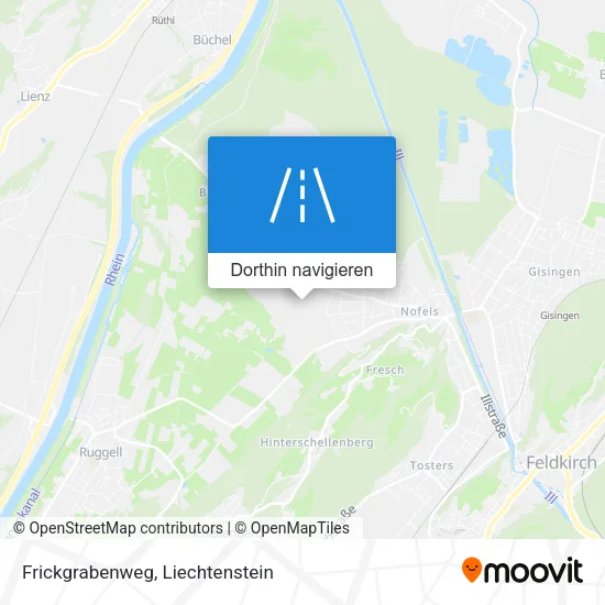 Frickgrabenweg Karte