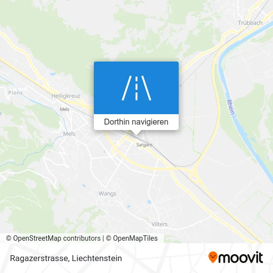 Ragazerstrasse Karte