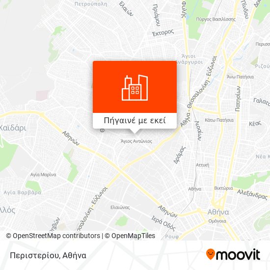 Περιστερίου χάρτης