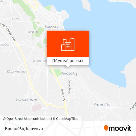 Βρυσούλα χάρτης
