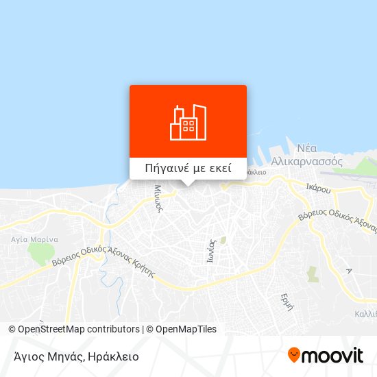Άγιος Μηνάς χάρτης