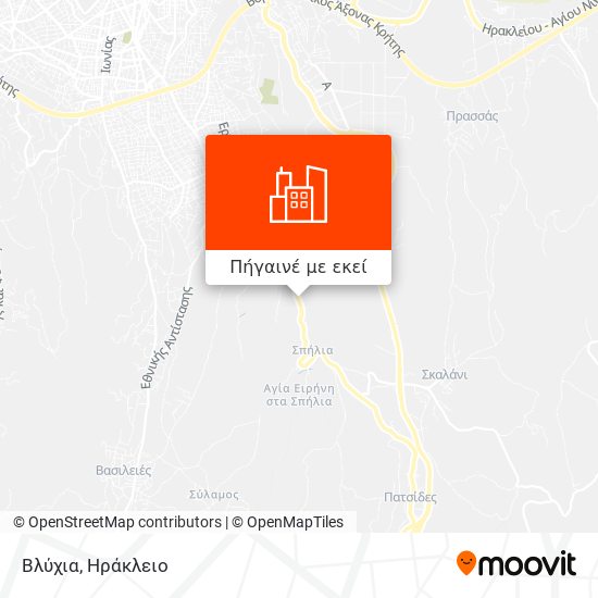 Βλύχια χάρτης