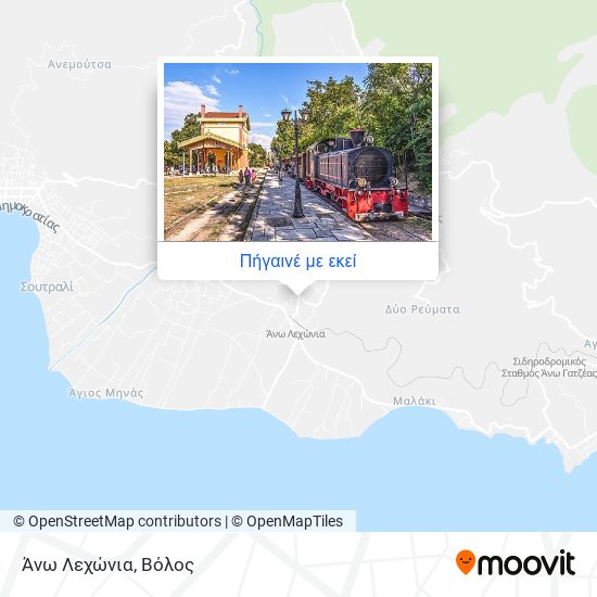 Άνω Λεχώνια χάρτης