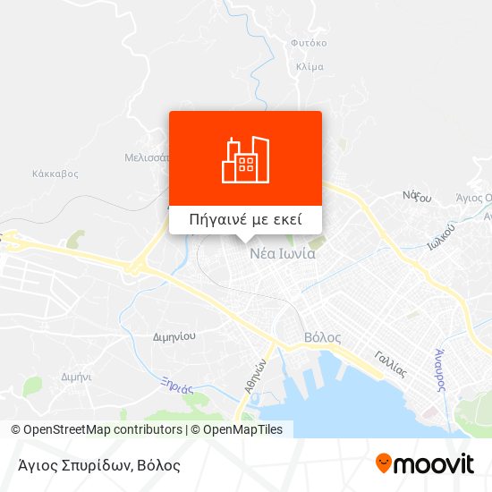 Άγιος Σπυρίδων χάρτης