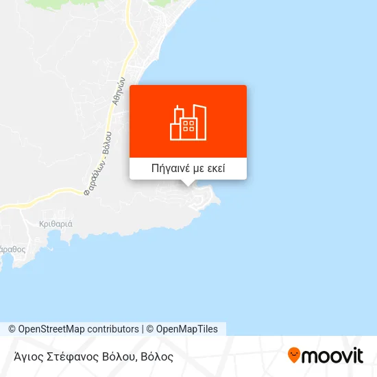 Άγιος Στέφανος Βόλου χάρτης