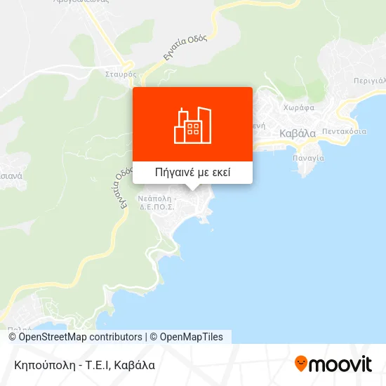 Κηπούπολη - Τ.Ε.Ι χάρτης