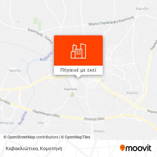 Καβακλιώτικα χάρτης