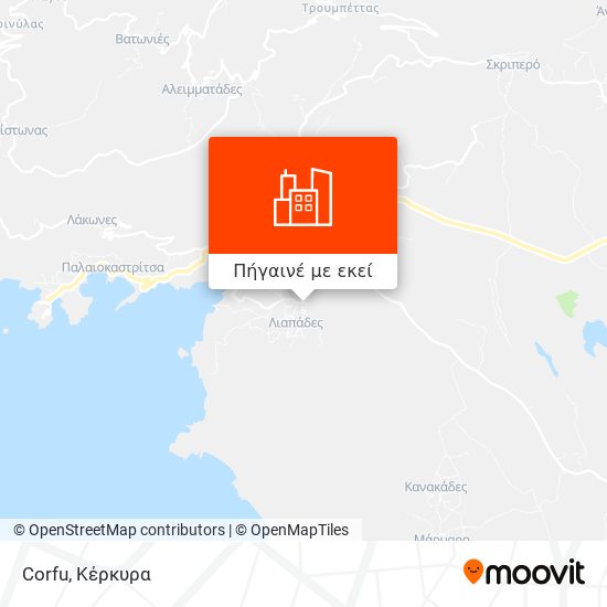 Corfu χάρτης