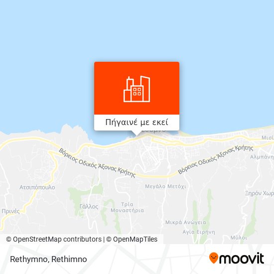 Rethymno χάρτης