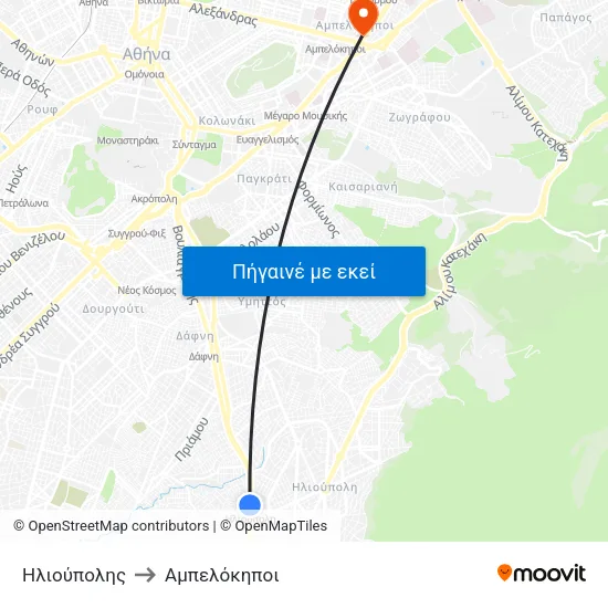Ηλιούπολης to Αμπελόκηποι map