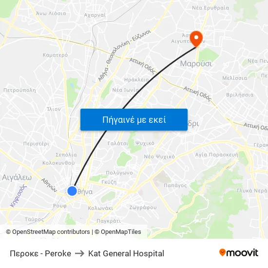 Περοκε - Peroke to Kat General Hospital map