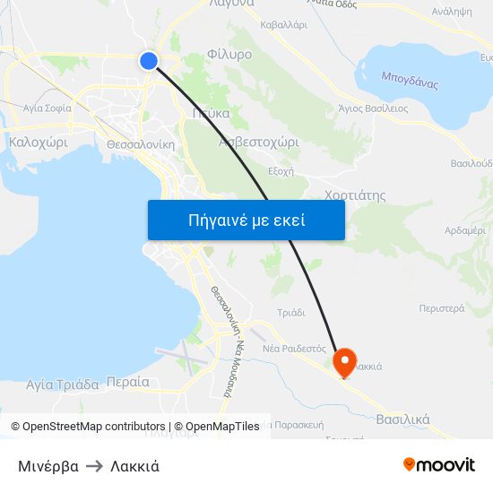 Μινέρβα to Λακκιά map