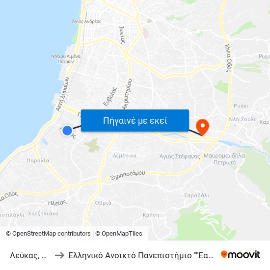 Λεύκας, 79 to Ελληνικό Ανοικτό Πανεπιστήμιο ""Εαπ"" map