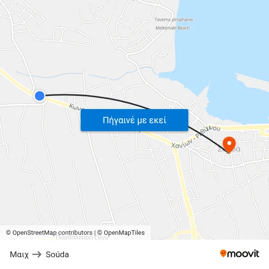 Μαιχ to Soúda map