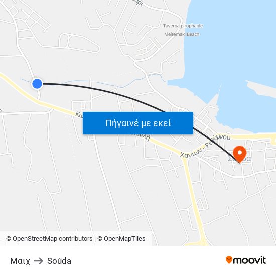 Μαιχ to Soúda map