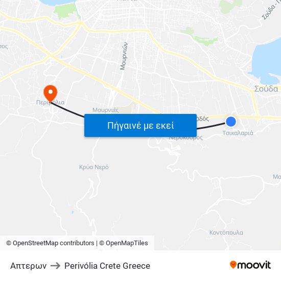 Απτερων to Perivólia Crete Greece map