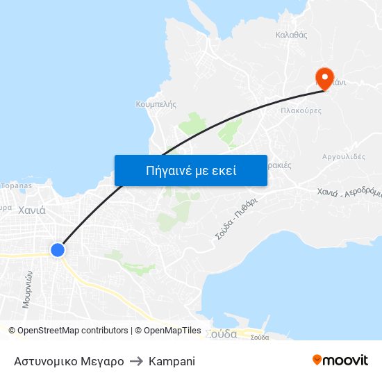 Αστυνομικο Μεγαρο to Kampani map