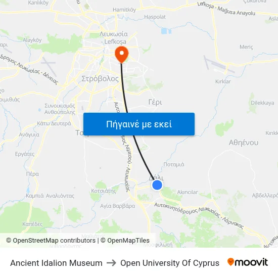 Ancient Idalion Museum to Open University Of Cyprus map