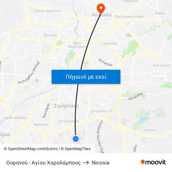 Ουρανού to Nicosia map