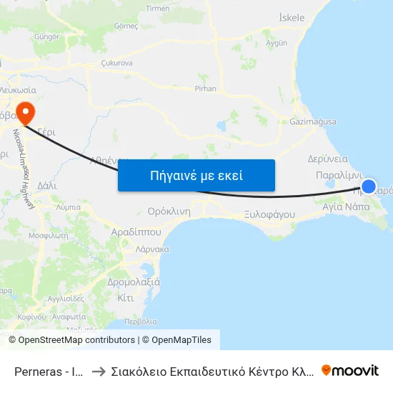 Perneras - Ifaistou to Σιακόλειο Εκπαιδευτικό Κέντρο Κλινικής Ιατρικής map