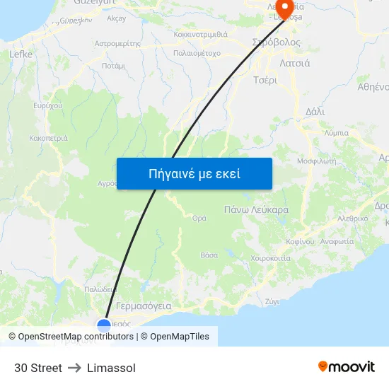 30 Street to Limassol map