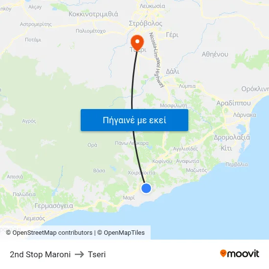 2nd Stop Maroni to Tseri map