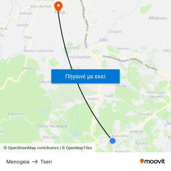 Menogeia to Tseri map