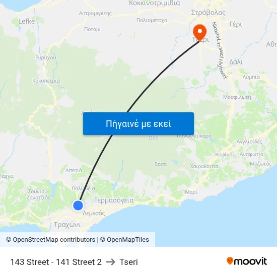 143 Street - 141 Street 2 to Tseri map