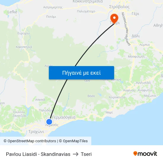 Pavlou Liasidi - Skandinavias to Tseri map