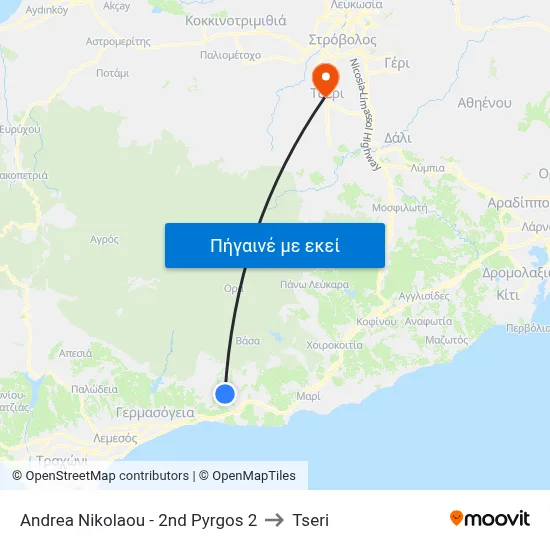 Andrea Nikolaou - 2nd Pyrgos 2 to Tseri map