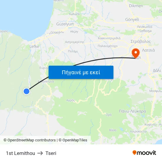 1st Lemithou to Tseri map