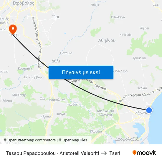 Tassou Papadopoulou - Aristoteli Valaoriti to Tseri map