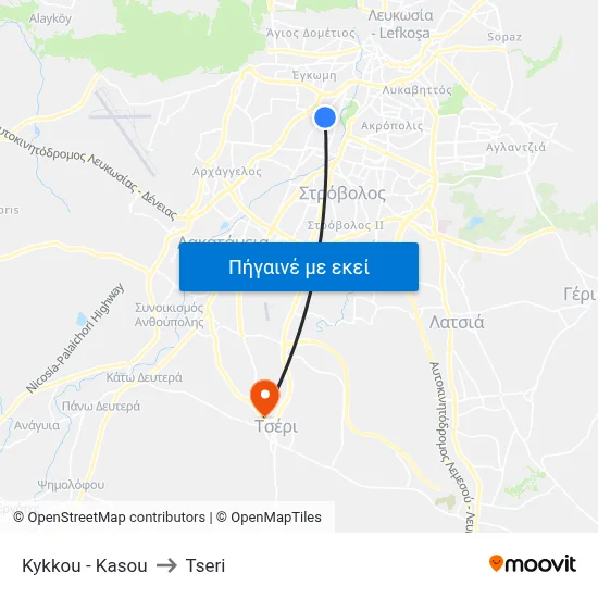 Kykkou - Kasou to Tseri map