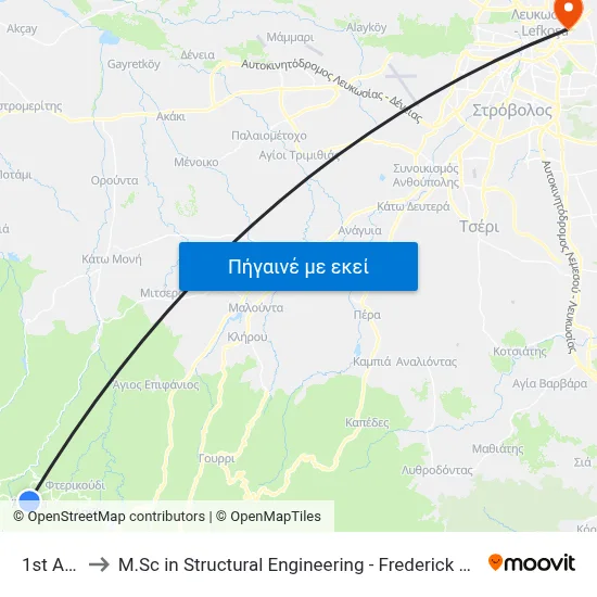1st Alona to M.Sc in Structural Engineering - Frederick University Cyprus map