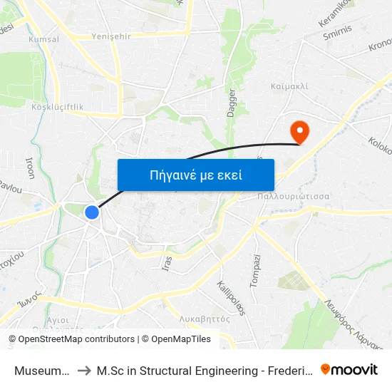 Museum - Thok to M.Sc in Structural Engineering - Frederick University Cyprus map