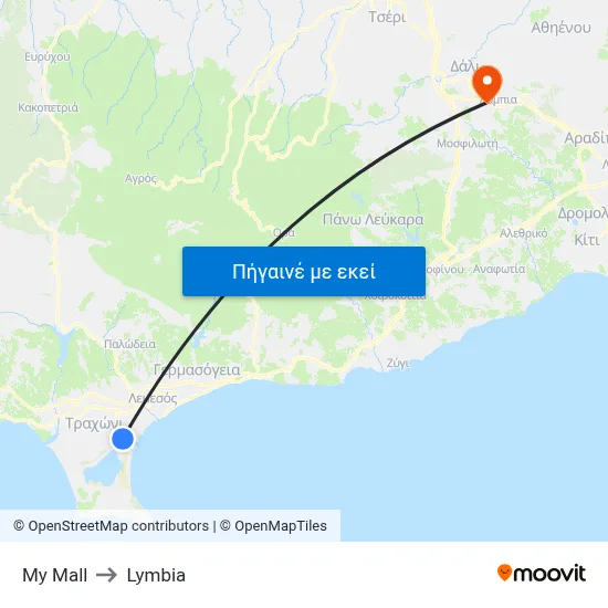 My Mall to Lymbia map