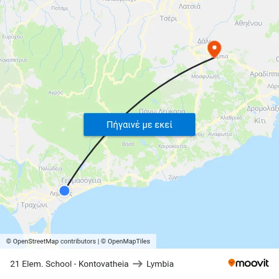 21 Elem. School - Kontovatheia to Lymbia map