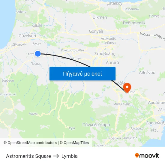 Astromeritis Square to Lymbia map