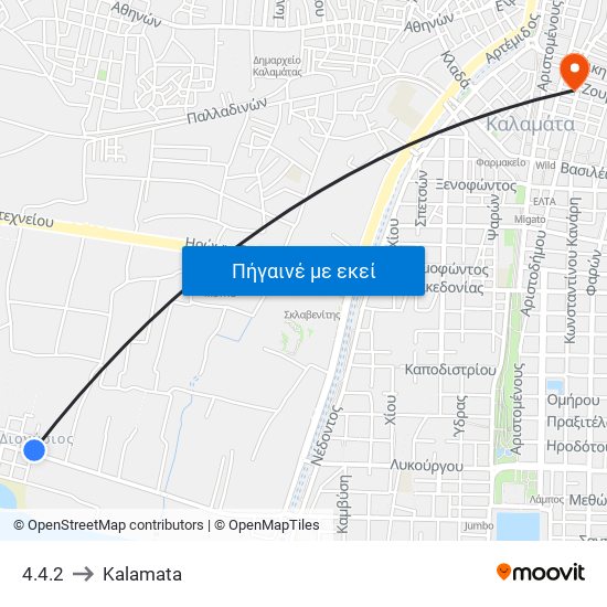 4.4.2 to Kalamata map