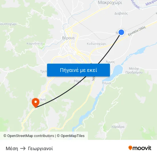 Μέση to Γεωργιανοί map