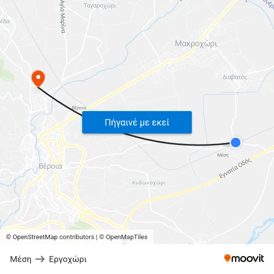Μέση to Εργοχώρι map