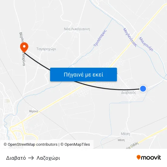 Διαβατό to Λαζοχώρι map