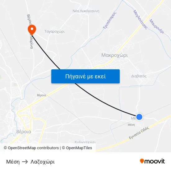 Μέση to Λαζοχώρι map