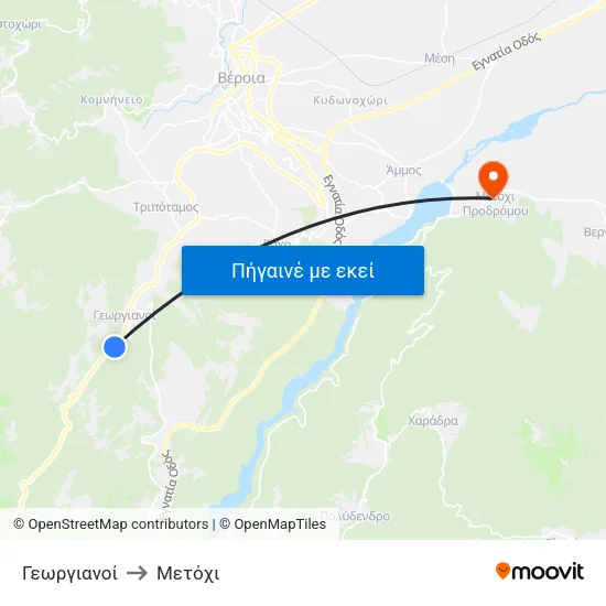 Γεωργιανοί to Μετόχι map