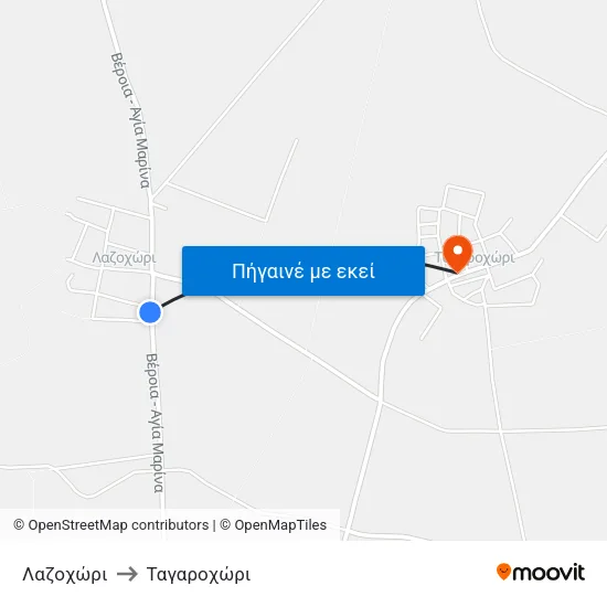 Λαζοχώρι to Ταγαροχώρι map