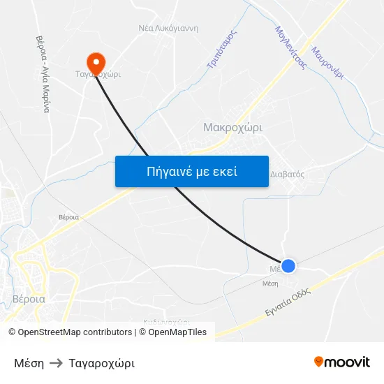 Μέση to Ταγαροχώρι map