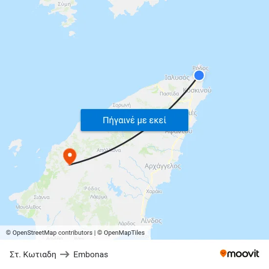 Στ. Κωτιαδη to Embonas map