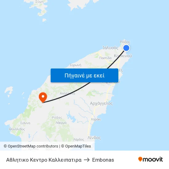 Αθλητικο Κεντρο Καλλειπατιρα to Embonas map