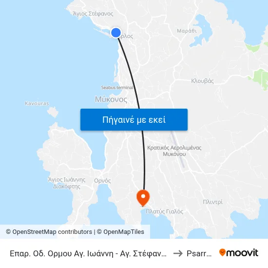 Επαρ. Οδ. Ορμου Αγ. Ιωάννη - Αγ. Στέφανου to Psarrou map