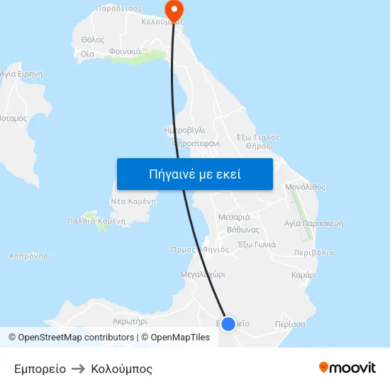 Εμπορείο to Κολούμπος map